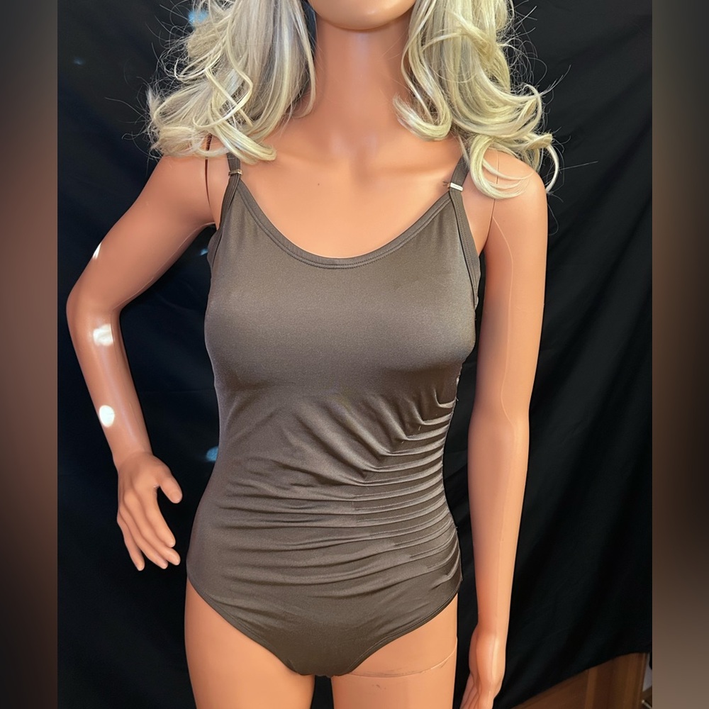 CALVIN KLEIN Draped Starburst One Piece Swimsuit - Picture 3 of 16